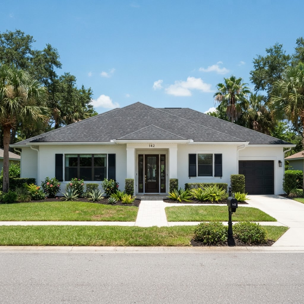 Full Exterior House Wash — after cleaning